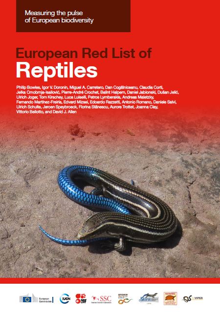 Couverture Liste rouge européenne des Reptiles (2025)