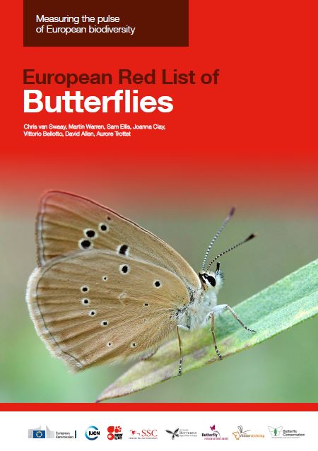 Couverture Liste rouge européenne des Papillons de jour (2025)