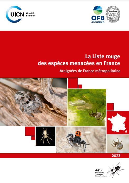 Couverture Liste rouge des Araignées menacées de France métropolitaine