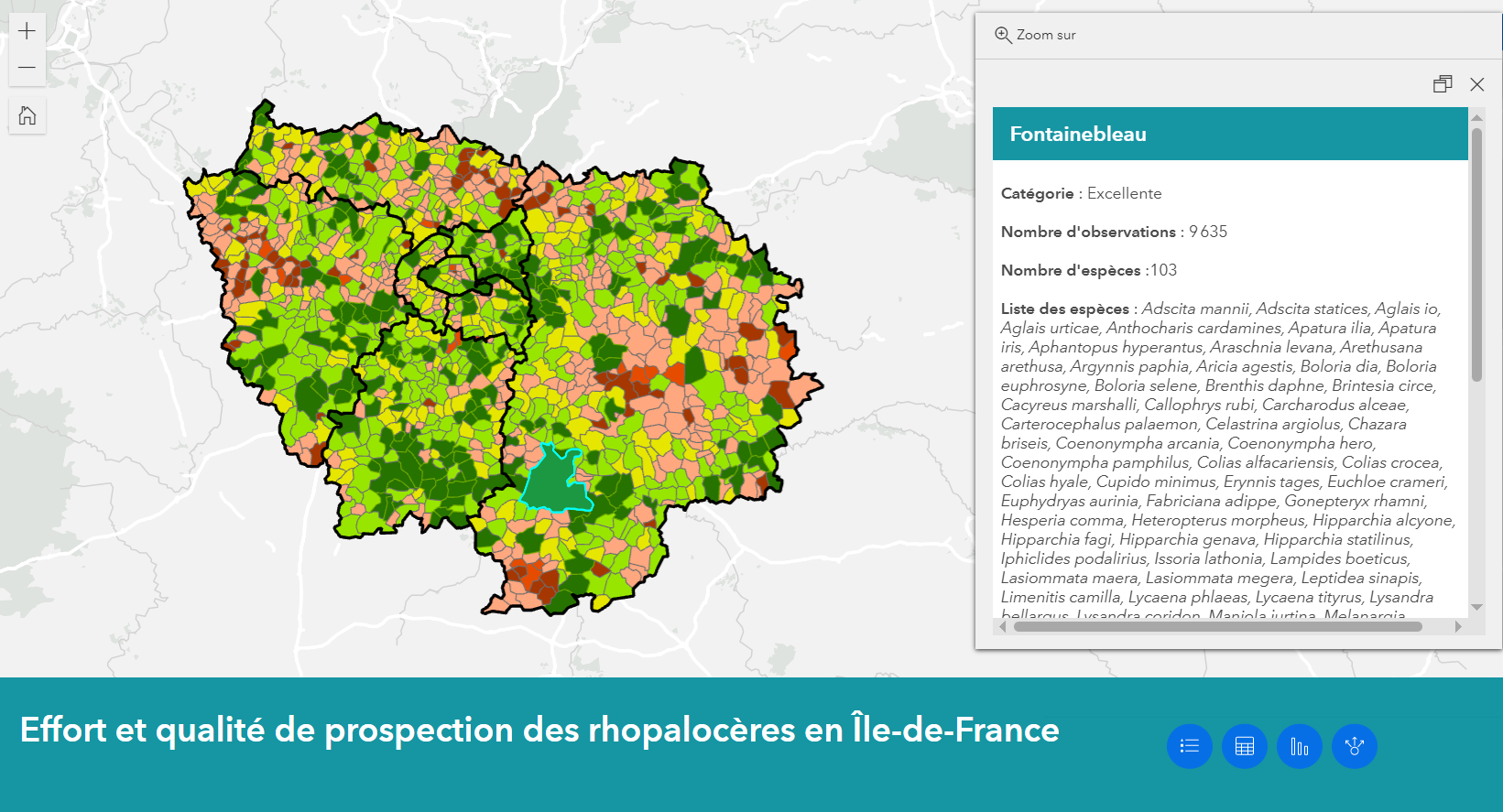Evaluation de la qualité de prospection des communes franciliennes (2025)