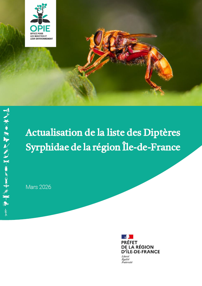 Couverture de la Liste des Diptères Syrphidae de la région Île-de-France