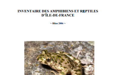 Amphibiens et Reptiles | Inventaire des Amphibiens et Reptiles d'Île-de-France (2006)